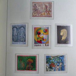 Collection timbres de France 1967-1992 neufs en album lux. Collection timbres de France 1967-1992 neufs en album lux.