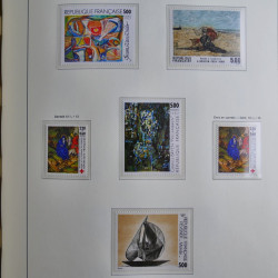 Collection timbres de France 1967-1992 neufs en album lux. Collection timbres de France 1967-1992 neufs en album lux.
