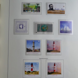 Collection timbres d'Allemagne Fédérale 2008-2015 neufs et oblitérés en album lux. Collection timbres d'Allemagne Fédérale 2008-2015 neufs et oblitérés en album lux.
