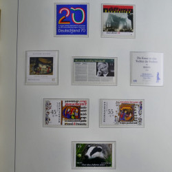 Collection timbres d'Allemagne Fédérale 2008-2015 neufs et oblitérés en album lux. Collection timbres d'Allemagne Fédérale 2008-2015 neufs et oblitérés en album lux.