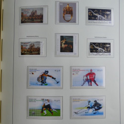 Collection timbres d'Allemagne Fédérale 2008-2015 neufs et oblitérés en album lux. Collection timbres d'Allemagne Fédérale 2008-2015 neufs et oblitérés en album lux.