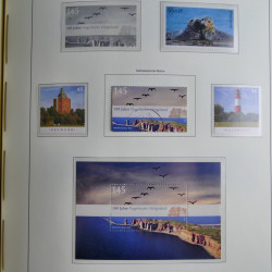 Collection timbres d'Allemagne Fédérale 2008-2015 neufs et oblitérés en album lux. Collection timbres d'Allemagne Fédérale 2008-2015 neufs et oblitérés en album lux.