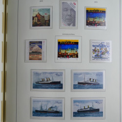 Collection timbres d'Allemagne Fédérale 2008-2015 neufs et oblitérés en album lux. Collection timbres d'Allemagne Fédérale 2008-2015 neufs et oblitérés en album lux.