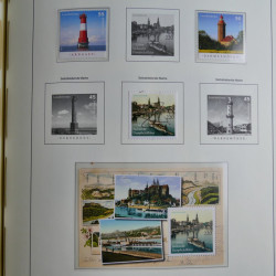 Collection timbres d'Allemagne Fédérale 2008-2015 neufs et oblitérés en album lux. Collection timbres d'Allemagne Fédérale 2008-2015 neufs et oblitérés en album lux.