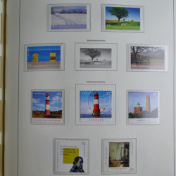 Collection timbres d'Allemagne Fédérale 2008-2015 neufs et oblitérés en album lux. Collection timbres d'Allemagne Fédérale 2008-2015 neufs et oblitérés en album lux.