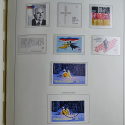 Collection timbres d'Allemagne Fédérale 2008-2015 neufs et oblitérés en album lux. Collection timbres d'Allemagne Fédérale 2008-2015 neufs et oblitérés en album lux.
