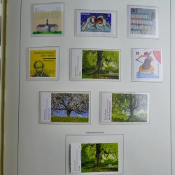 Collection timbres d'Allemagne Fédérale 2008-2015 neufs et oblitérés en album lux. Collection timbres d'Allemagne Fédérale 2008-2015 neufs et oblitérés en album lux.
