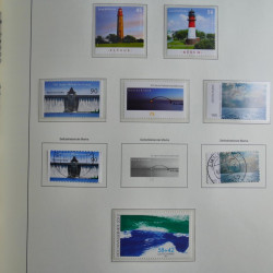 Collection timbres d'Allemagne Fédérale 2008-2015 neufs et oblitérés en album lux. Collection timbres d'Allemagne Fédérale 2008-2015 neufs et oblitérés en album lux.