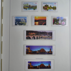 Collection timbres d'Allemagne Fédérale 2008-2015 neufs et oblitérés en album lux. Collection timbres d'Allemagne Fédérale 2008-2015 neufs et oblitérés en album lux.