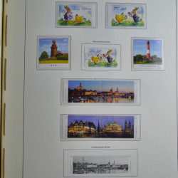 Collection timbres d'Allemagne Fédérale 2008-2015 neufs et oblitérés en album lux. Collection timbres d'Allemagne Fédérale 2008-2015 neufs et oblitérés en album lux.