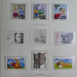 Collection timbres d'Allemagne Fédérale 2008-2015 neufs et oblitérés en album lux. Collection timbres d'Allemagne Fédérale 2008-2015 neufs et oblitérés en album lux.