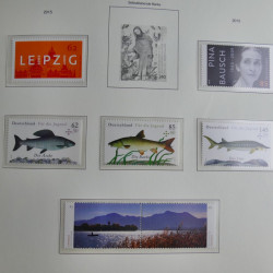 Collection timbres d'Allemagne Fédérale 2008-2015 neufs et oblitérés en album lux. Collection timbres d'Allemagne Fédérale 2008-2015 neufs et oblitérés en album lux.