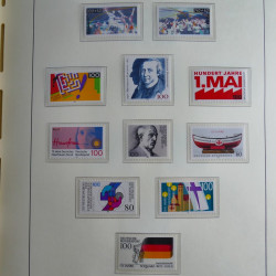 Collection timbres d'Allemagne Fédérale 1990-2007 neufs et oblitérés en album lux. Collection timbres d'Allemagne Fédérale 1990-2007 neufs et oblitérés en album lux.