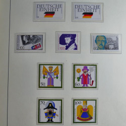 Collection timbres d'Allemagne Fédérale 1990-2007 neufs et oblitérés en album lux. Collection timbres d'Allemagne Fédérale 1990-2007 neufs et oblitérés en album lux.