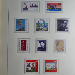 Collection timbres d'Allemagne Fédérale 1990-2007 neufs et oblitérés en album lux. Collection timbres d'Allemagne Fédérale 1990-2007 neufs et oblitérés en album lux.