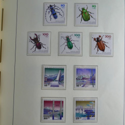 Collection timbres d'Allemagne Fédérale 1990-2007 neufs et oblitérés en album lux. Collection timbres d'Allemagne Fédérale 1990-2007 neufs et oblitérés en album lux.