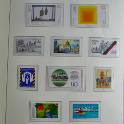 Collection timbres d'Allemagne Fédérale 1990-2007 neufs et oblitérés en album lux. Collection timbres d'Allemagne Fédérale 1990-2007 neufs et oblitérés en album lux.