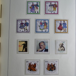 Collection timbres d'Allemagne Fédérale 1990-2007 neufs et oblitérés en album lux. Collection timbres d'Allemagne Fédérale 1990-2007 neufs et oblitérés en album lux.