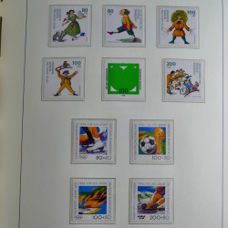 Collection timbres d'Allemagne Fédérale 1990-2007 neufs et oblitérés en album lux. Collection timbres d'Allemagne Fédérale 1990-2007 neufs et oblitérés en album lux.