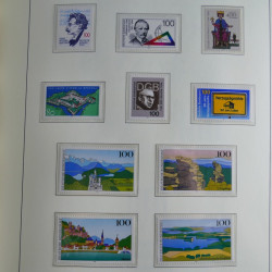 Collection timbres d'Allemagne Fédérale 1990-2007 neufs et oblitérés en album lux. Collection timbres d'Allemagne Fédérale 1990-2007 neufs et oblitérés en album lux.