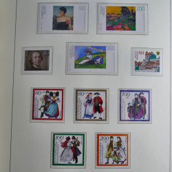 Collection timbres d'Allemagne Fédérale 1990-2007 neufs et oblitérés en album lux. Collection timbres d'Allemagne Fédérale 1990-2007 neufs et oblitérés en album lux.