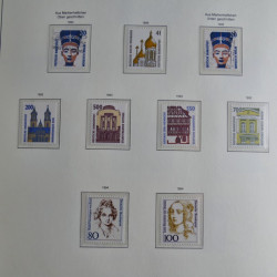 Collection timbres d'Allemagne Fédérale 1990-2007 neufs et oblitérés en album lux. Collection timbres d'Allemagne Fédérale 1990-2007 neufs et oblitérés en album lux.
