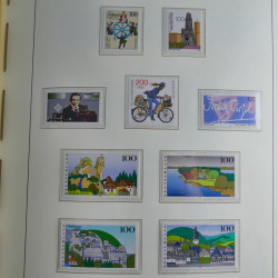 Collection timbres d'Allemagne Fédérale 1990-2007 neufs et oblitérés en album lux. Collection timbres d'Allemagne Fédérale 1990-2007 neufs et oblitérés en album lux.