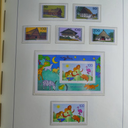 Collection timbres d'Allemagne Fédérale 1990-2007 neufs et oblitérés en album lux. Collection timbres d'Allemagne Fédérale 1990-2007 neufs et oblitérés en album lux.