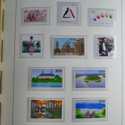 Collection timbres d'Allemagne Fédérale 1990-2007 neufs et oblitérés en album lux. Collection timbres d'Allemagne Fédérale 1990-2007 neufs et oblitérés en album lux.