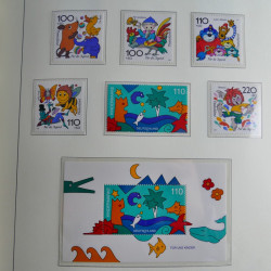 Collection timbres d'Allemagne Fédérale 1990-2007 neufs et oblitérés en album lux. Collection timbres d'Allemagne Fédérale 1990-2007 neufs et oblitérés en album lux.