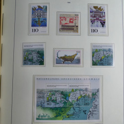 Collection timbres d'Allemagne Fédérale 1990-2007 neufs et oblitérés en album lux. Collection timbres d'Allemagne Fédérale 1990-2007 neufs et oblitérés en album lux.