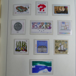 Collection timbres d'Allemagne Fédérale 1990-2007 neufs et oblitérés en album lux. Collection timbres d'Allemagne Fédérale 1990-2007 neufs et oblitérés en album lux.