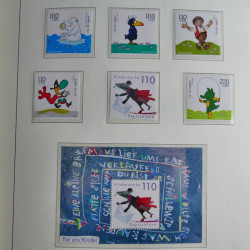 Collection timbres d'Allemagne Fédérale 1990-2007 neufs et oblitérés en album lux. Collection timbres d'Allemagne Fédérale 1990-2007 neufs et oblitérés en album lux.