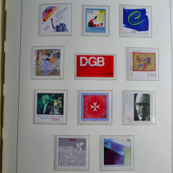 Collection timbres d'Allemagne Fédérale 1990-2007 neufs et oblitérés en album lux. Collection timbres d'Allemagne Fédérale 1990-2007 neufs et oblitérés en album lux.