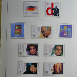 Collection timbres d'Allemagne Fédérale 1990-2007 neufs et oblitérés en album lux. Collection timbres d'Allemagne Fédérale 1990-2007 neufs et oblitérés en album lux.