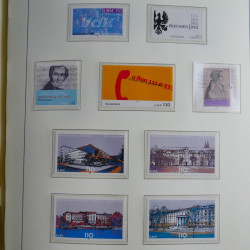 Collection timbres d'Allemagne Fédérale 1990-2007 neufs et oblitérés en album lux. Collection timbres d'Allemagne Fédérale 1990-2007 neufs et oblitérés en album lux.