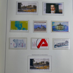 Collection timbres d'Allemagne Fédérale 1990-2007 neufs et oblitérés en album lux. Collection timbres d'Allemagne Fédérale 1990-2007 neufs et oblitérés en album lux.