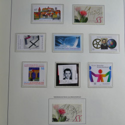 Collection timbres d'Allemagne Fédérale 1990-2007 neufs et oblitérés en album lux. Collection timbres d'Allemagne Fédérale 1990-2007 neufs et oblitérés en album lux.