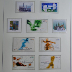 Collection timbres d'Allemagne Fédérale 1990-2007 neufs et oblitérés en album lux. Collection timbres d'Allemagne Fédérale 1990-2007 neufs et oblitérés en album lux.