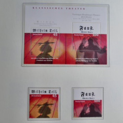 Collection timbres d'Allemagne Fédérale 1990-2007 neufs et oblitérés en album lux. Collection timbres d'Allemagne Fédérale 1990-2007 neufs et oblitérés en album lux.