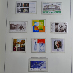 Collection timbres d'Allemagne Fédérale 1990-2007 neufs et oblitérés en album lux. Collection timbres d'Allemagne Fédérale 1990-2007 neufs et oblitérés en album lux.