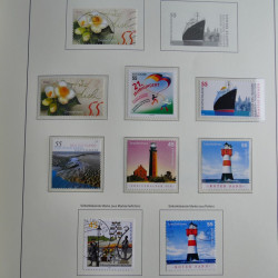 Collection timbres d'Allemagne Fédérale 1990-2007 neufs et oblitérés en album lux. Collection timbres d'Allemagne Fédérale 1990-2007 neufs et oblitérés en album lux.