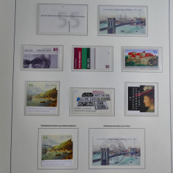 Collection timbres d'Allemagne Fédérale 1990-2007 neufs et oblitérés en album lux. Collection timbres d'Allemagne Fédérale 1990-2007 neufs et oblitérés en album lux.