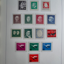 Collection timbres d'Allemagne Fédérale 1949-1989 neufs et oblitérés en album lux. Collection timbres d'Allemagne Fédérale 1949-1989 neufs et oblitérés en album lux.