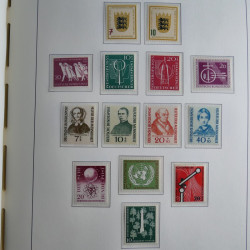 Collection timbres d'Allemagne Fédérale 1949-1989 neufs et oblitérés en album lux. Collection timbres d'Allemagne Fédérale 1949-1989 neufs et oblitérés en album lux.