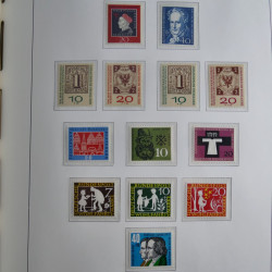 Collection timbres d'Allemagne Fédérale 1949-1989 neufs et oblitérés en album lux. Collection timbres d'Allemagne Fédérale 1949-1989 neufs et oblitérés en album lux.