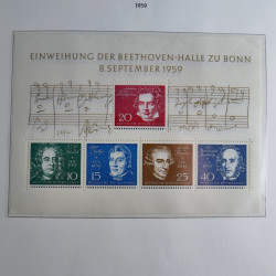Collection timbres d'Allemagne Fédérale 1949-1989 neufs et oblitérés en album lux. Collection timbres d'Allemagne Fédérale 1949-1989 neufs et oblitérés en album lux.