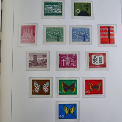 Collection timbres d'Allemagne Fédérale 1949-1989 neufs et oblitérés en album lux. Collection timbres d'Allemagne Fédérale 1949-1989 neufs et oblitérés en album lux.