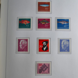 Collection timbres d'Allemagne Fédérale 1949-1989 neufs et oblitérés en album lux. Collection timbres d'Allemagne Fédérale 1949-1989 neufs et oblitérés en album lux.
