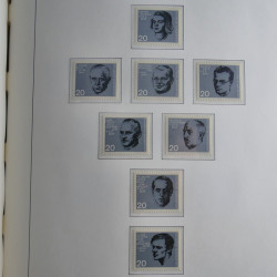 Collection timbres d'Allemagne Fédérale 1949-1989 neufs et oblitérés en album lux. Collection timbres d'Allemagne Fédérale 1949-1989 neufs et oblitérés en album lux.